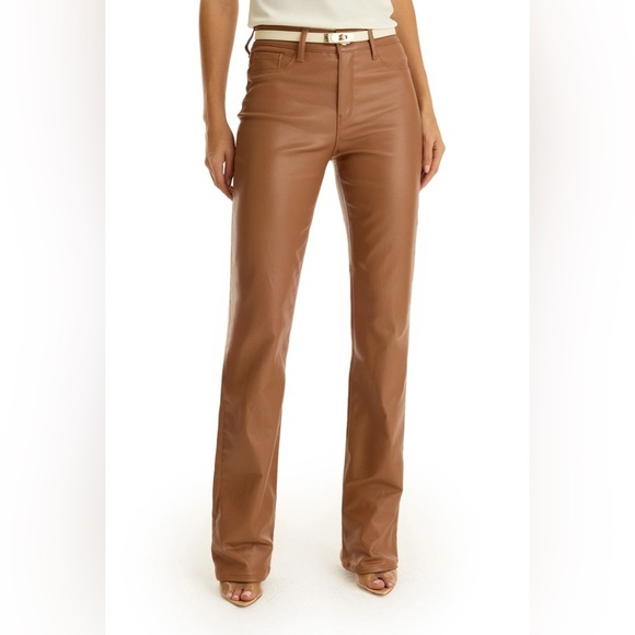 Noli Denim - New The Noli Shop Aria Coated Bootcut Flare Jean Mocha Mousse NWT Women’s 27